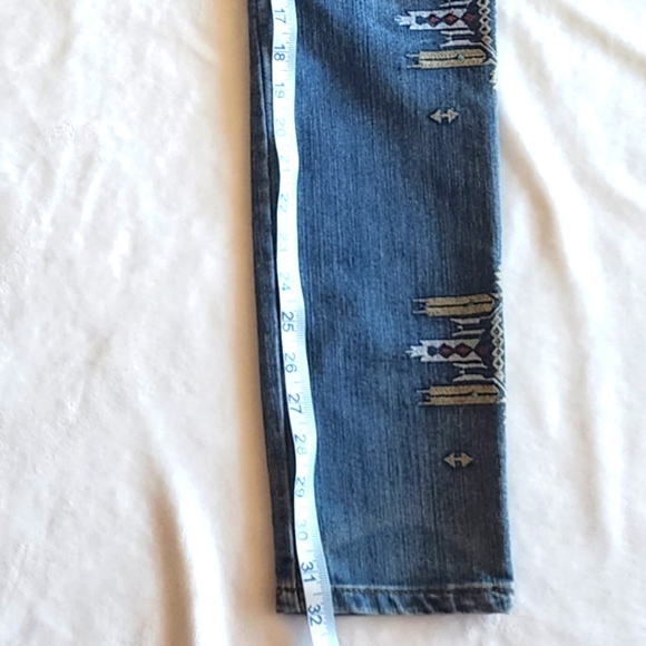 Allen B Jeans by Allen Schwartz Aztec Southwest Embroidered - Picture 8 of 8